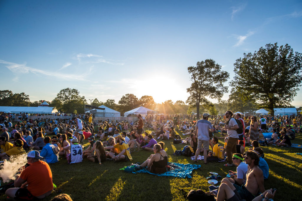 Spectators enjoy Bonnaroo Music & Arts Festival in Manchester, TN, USA on June 8, 2017