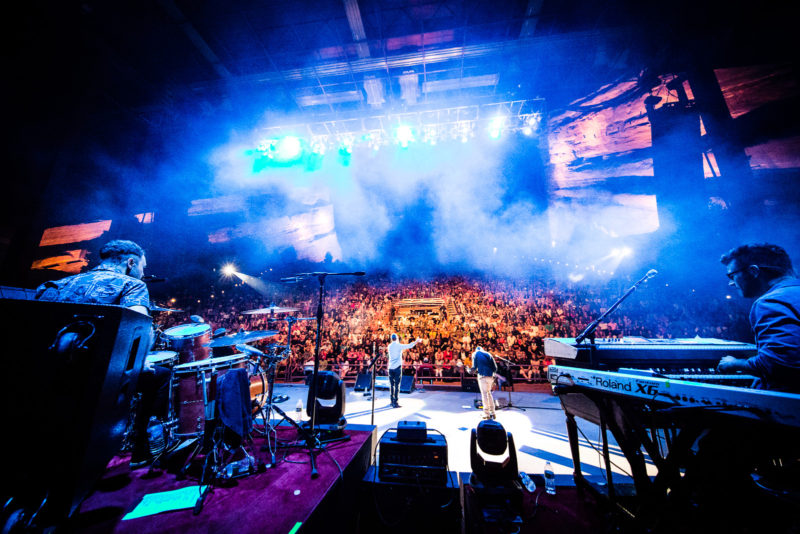 Third Day perform on June 14, 2015 at Red Rocks Amphitheater in Morrison, Colorado