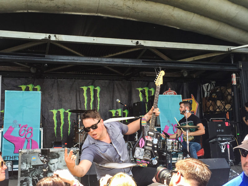 Brad Moore photographs Josh Scogin of '68 with the Canon 11-24mm f/4 as he performs during Warped Tour in St. Petersburg, Florida