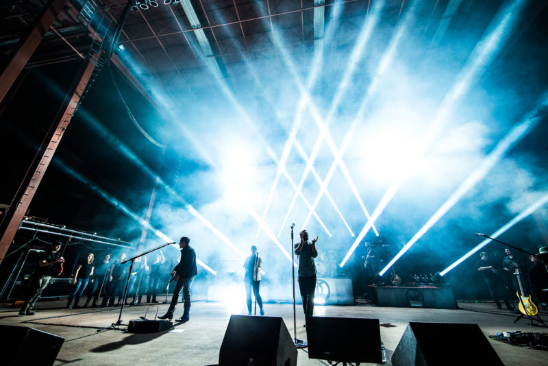 Third Day perform on June 14, 2015 at Red Rocks Amphitheater in Morrison, Colorado