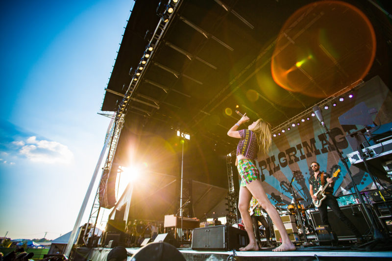 Grace Potter performs during Pilgrimage Festival on September 24, 2016 at The Park at Hrlinsdale in Franklin, Tennessee