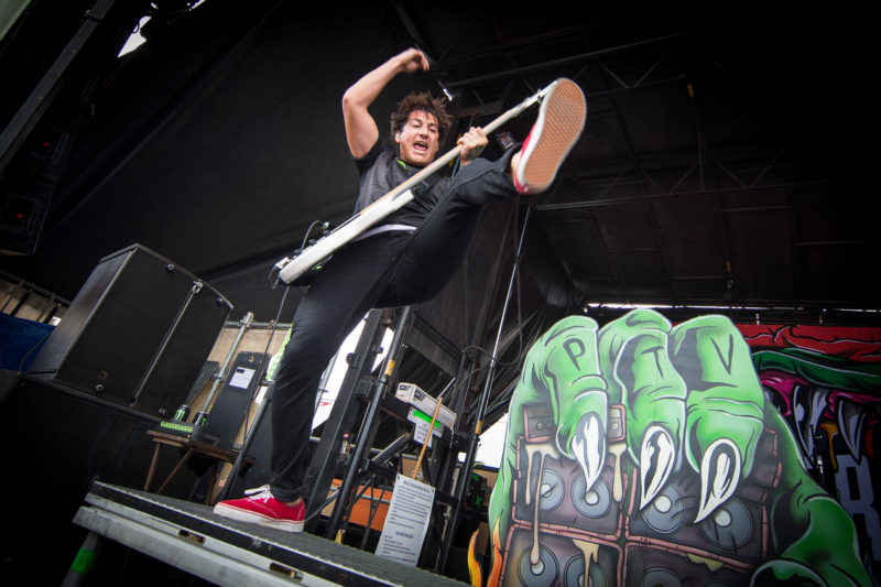 Pierce The Veil perform during Warped Tour in St. Petersburg, Florida