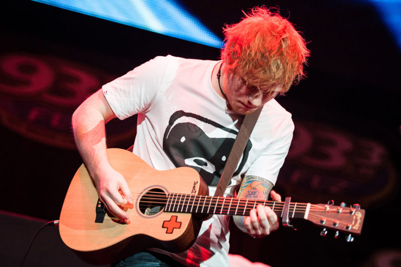 Ed Sheeran performs during 93.3 FLZ's Jingle Ball in Tampa, Florida