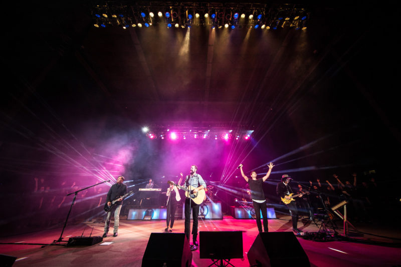 Third Day perform on June 14, 2015 at Red Rocks Amphitheater in Morrison, Colorado