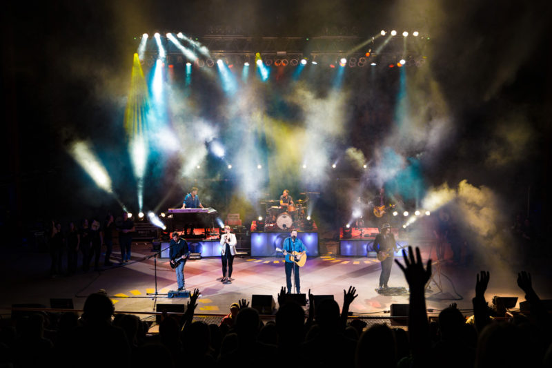 Third Day perform on June 14, 2015 at Red Rocks Amphitheater in Morrison, Colorado