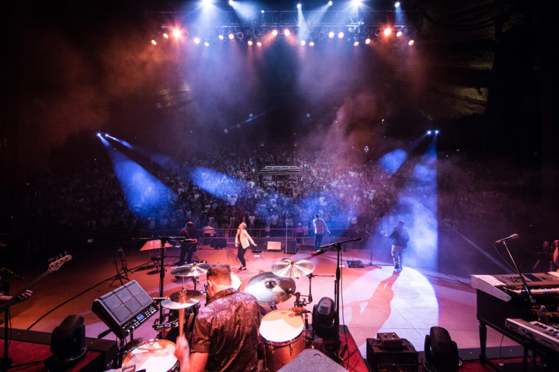 Third Day perform on June 14, 2015 at Red Rocks Amphitheater in Morrison, Colorado