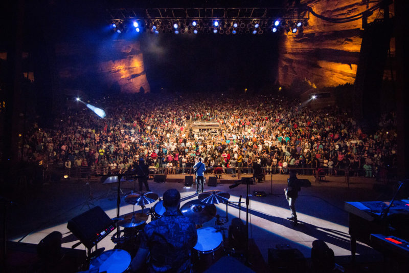 Third Day perform on June 14, 2015 at Red Rocks Amphitheater in Morrison, Colorado