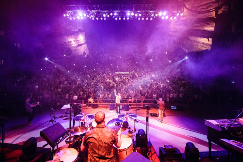 Third Day perform on June 14, 2015 at Red Rocks Amphitheater in Morrison, Colorado