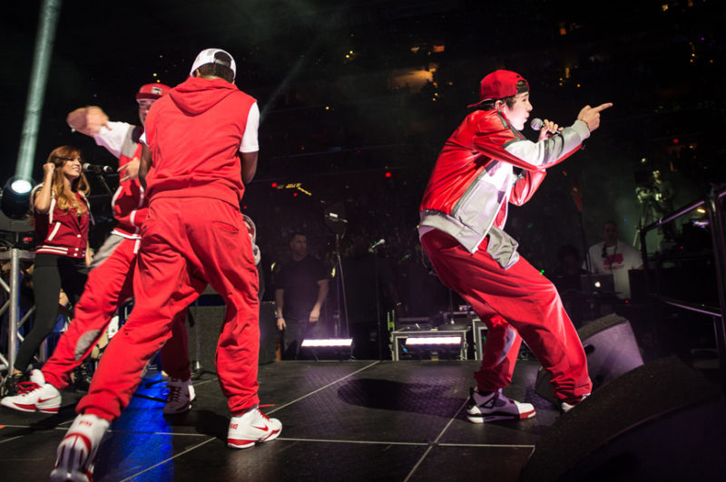 Austin Mahone performs during Y100's Jingle Ball in Miami, Florida