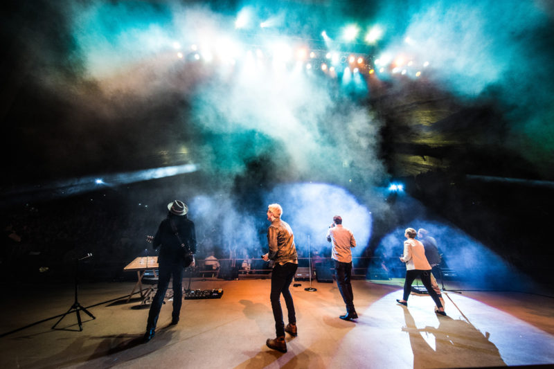 Third Day perform on June 14, 2015 at Red Rocks Amphitheater in Morrison, Colorado