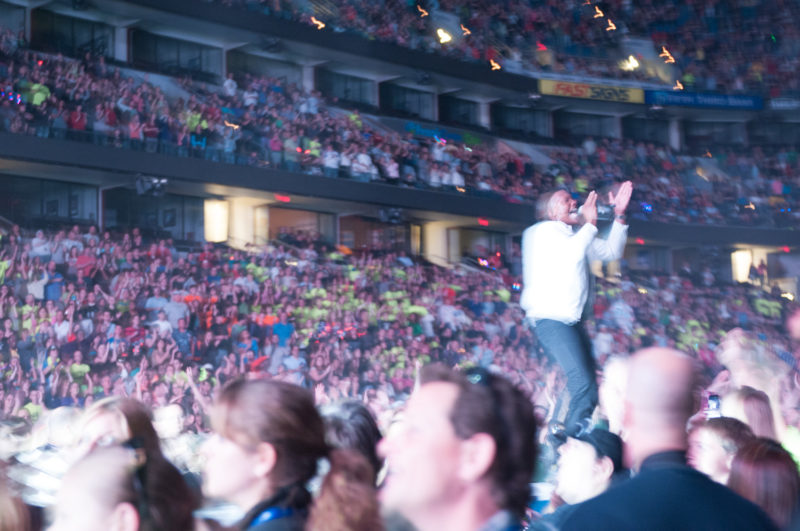 Michael Tait of Newsboys performs during Winter Jam at St. Pete Times Forum in Tampa, Florida